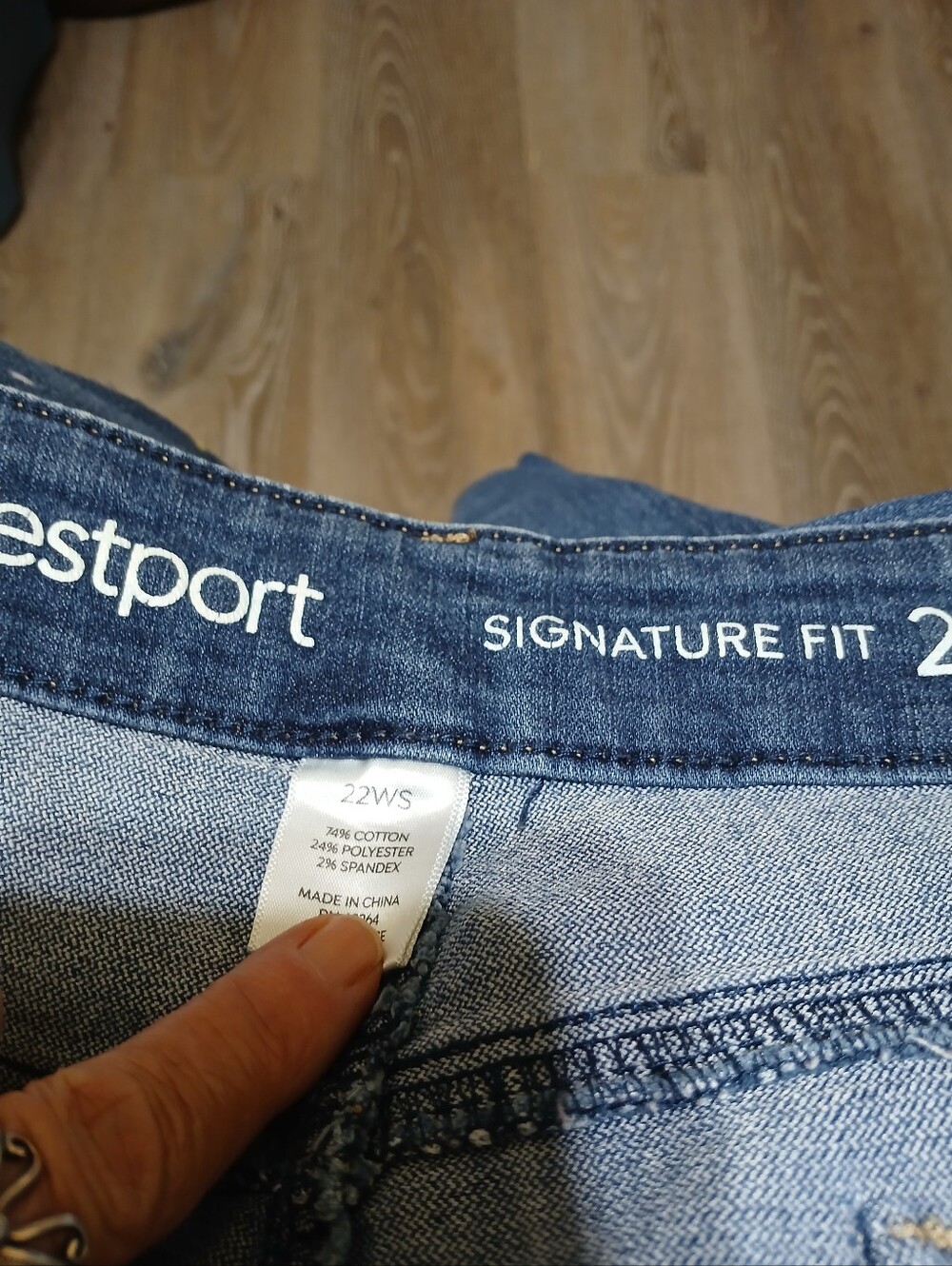 Westport Womens Drark Blue Slim Jeans
